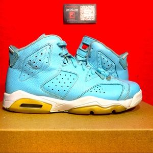 Nike AIR JORDAN 6 Retro Pantone GS 2016 Blue 543390-407 - SIZE 7Y
